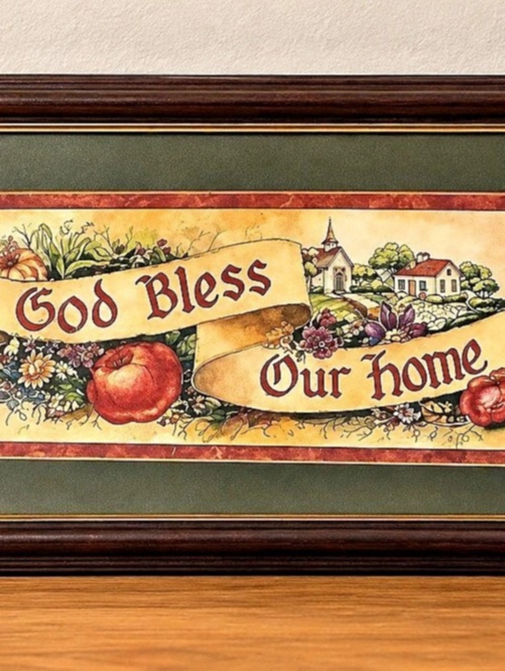 Warren Kimble God Bless Our Home Framed Wall Art